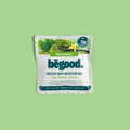 Begood protein crisp nutrition bar packaging on a green background