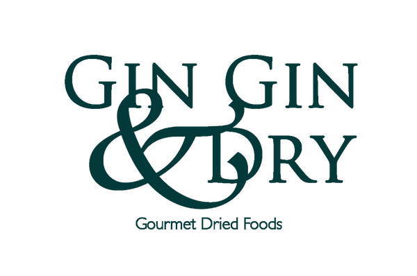 Logo of Gin Gin & Dry Gourmet Dried Foods on a white background